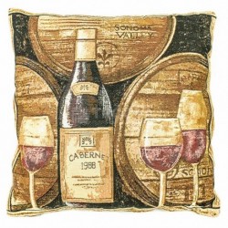 Povlak na polštářek gobelínový 45 x 45 cm - Cabernet